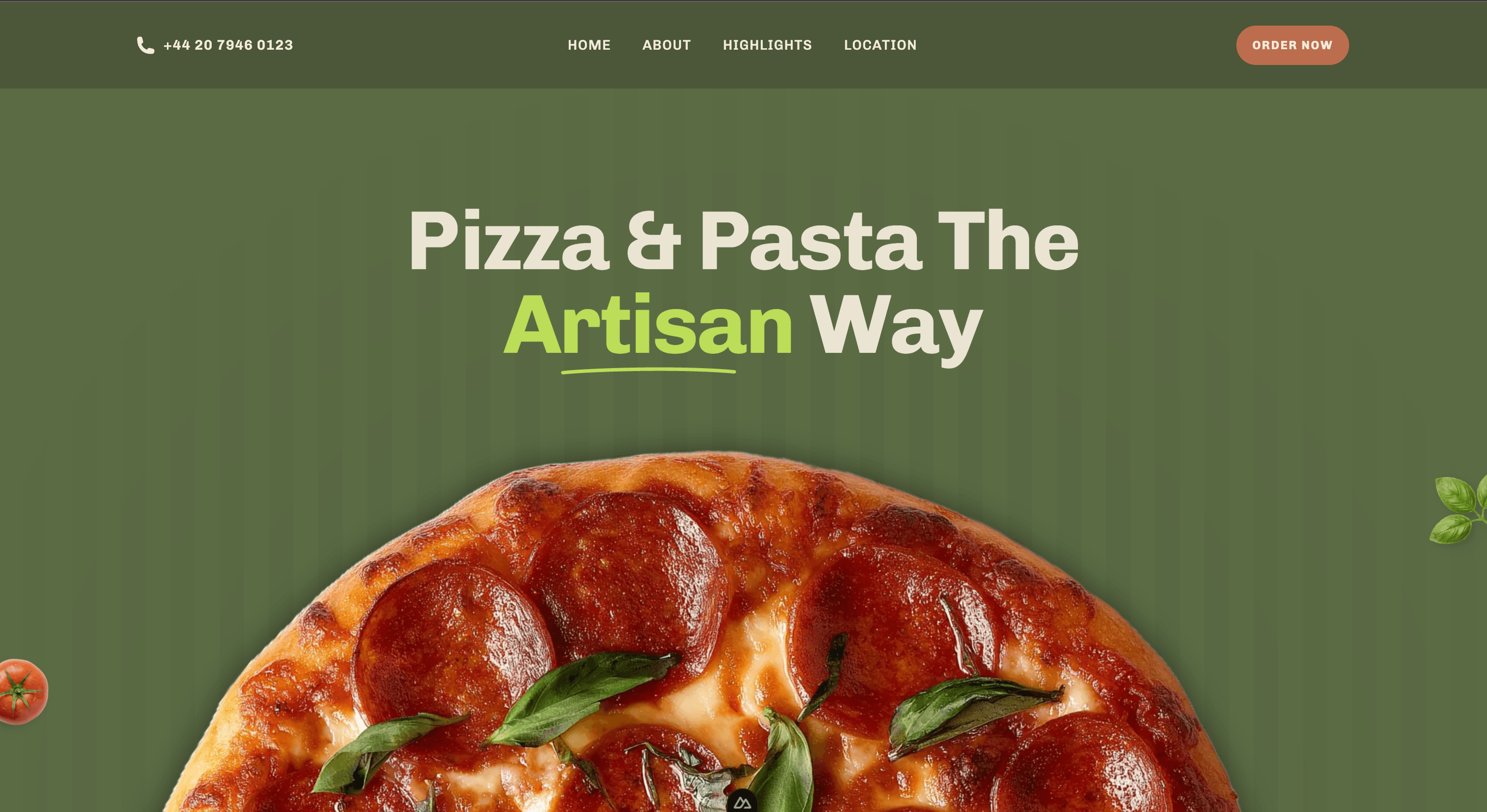 Artisan Crust website