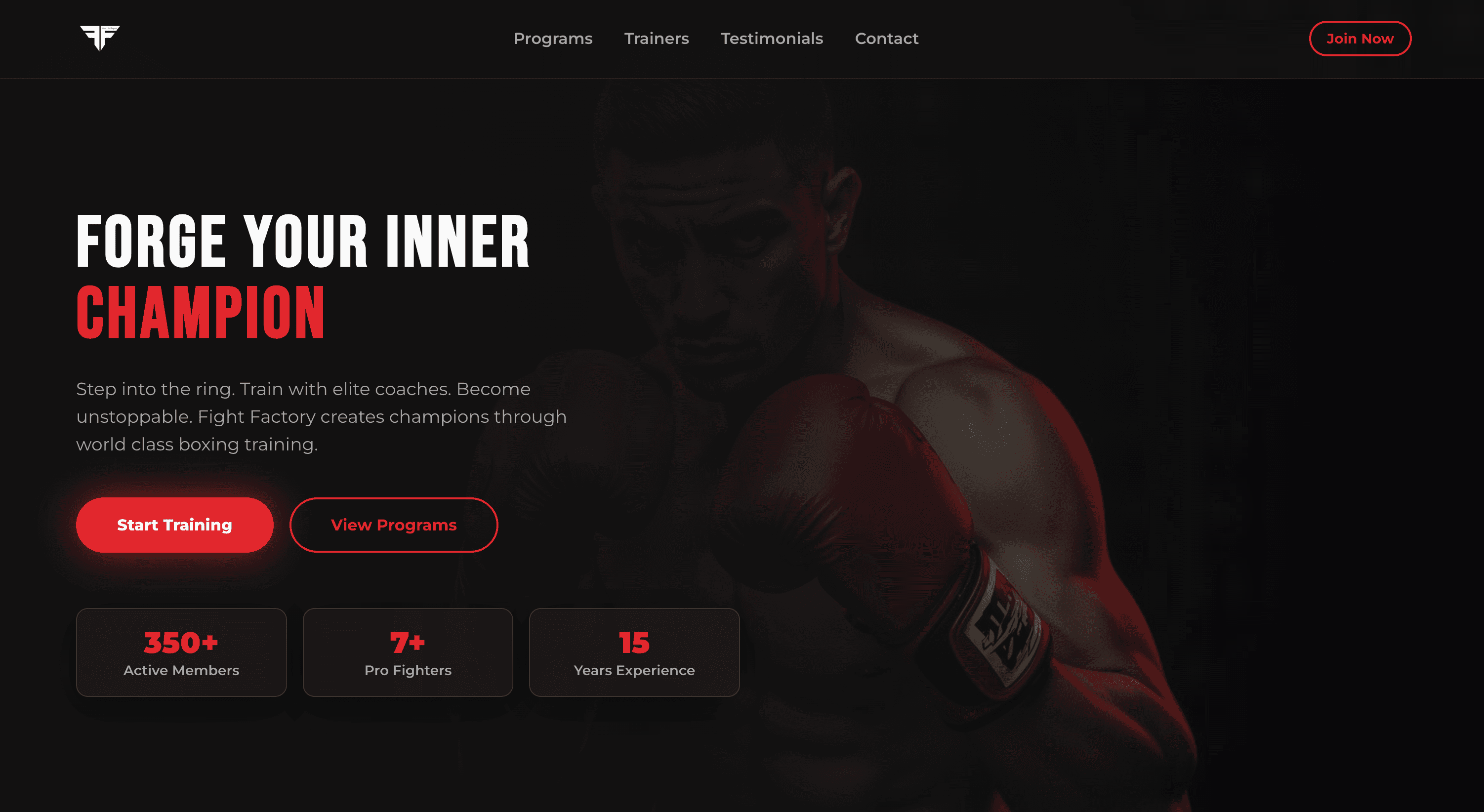 Fight Factory website